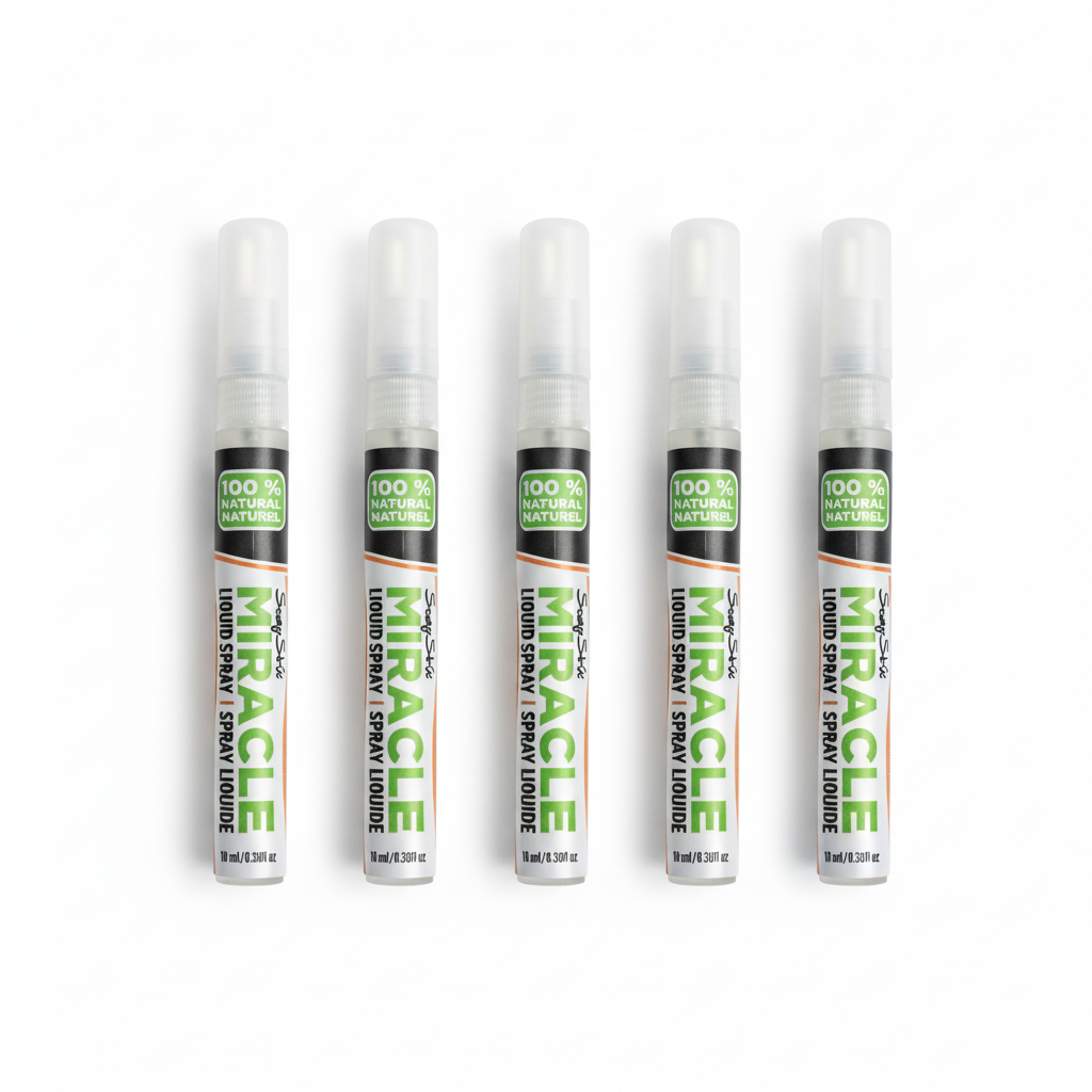 Miracle Liquid Spray 10mL 5-Pack - five travel-size bottles